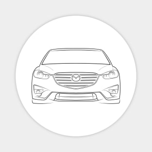front/profile - 2015 Mazda CX-5 KE - stencil, black Magnet